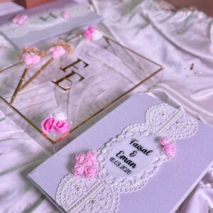Blush Blossom Floral Fancy Acrylic Box